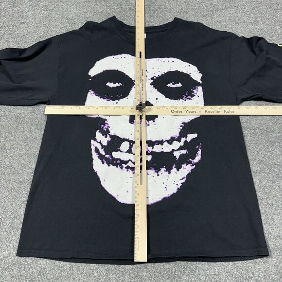 The Original Misfits XL Long Sleeve Shirt Black Band Thrash GUC Cotton - Picture 4 of 5